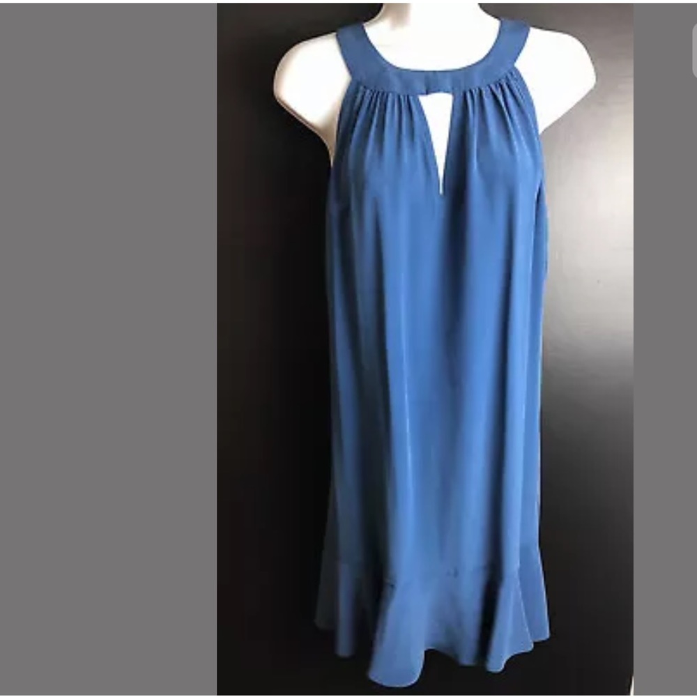 ALICE & TRIXIE Sabrina Silk Dress Blue Tank Slip